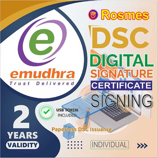 eMudhra Digital Signature Certificate 2y usb
