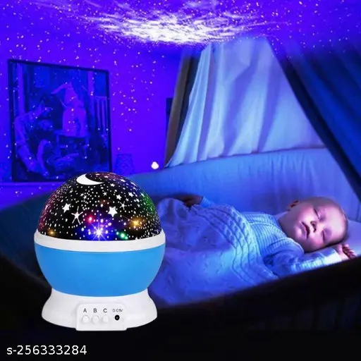 Star Lights Master For Decoration Rotating 360 Degree Moon Night Light Lamp Projector with Multi Colors and USB Cable, Lamp for Kids Room, Night Bulb, Cople Bedroom, Diwali décor, Home decor (Multi Color) - Image 4
